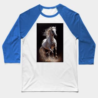 Arabian Horse - Oil paint Baseball T-Shirt